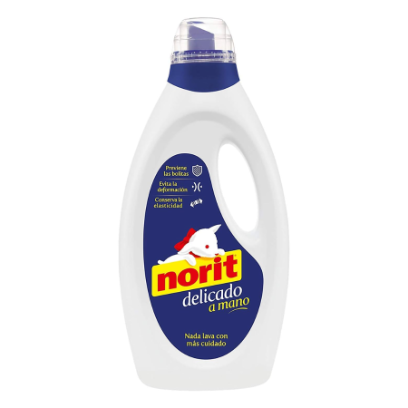 Detergente Liquido delicado a Mano Norit. Pack Ahorro 3 x 1125 + 90 ml. Norit