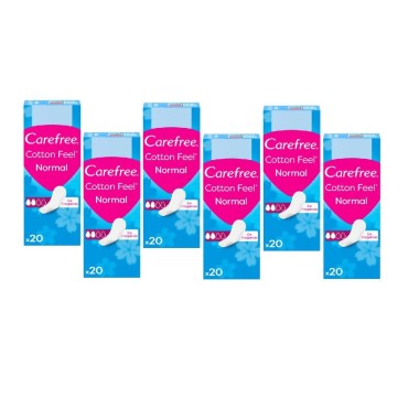 Protegeslip normal Carefree. Pack Ahorro 6 x 20