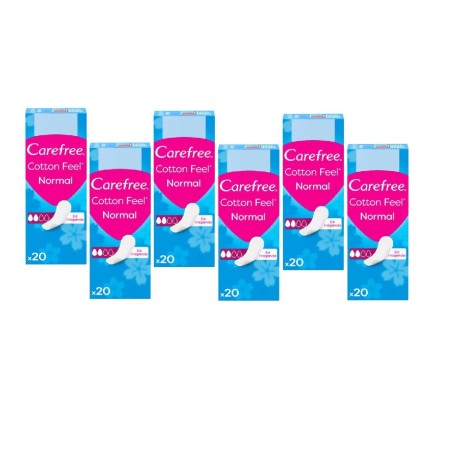Protegeslip normal Carefree. Pack Ahorro 6 x 20