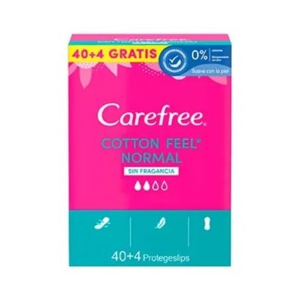 Protegeslip normal Carefree. Pack Ahorro 4 x 44