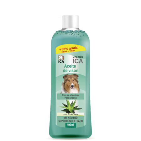 Champú de aceite de visón con Aloe Vera para perros