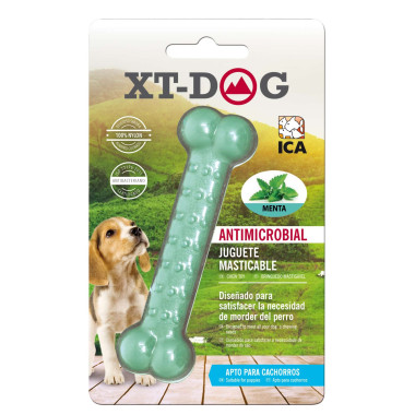 Huesito Dental Bone Nylon Menta de XT-DOG. 15 cm