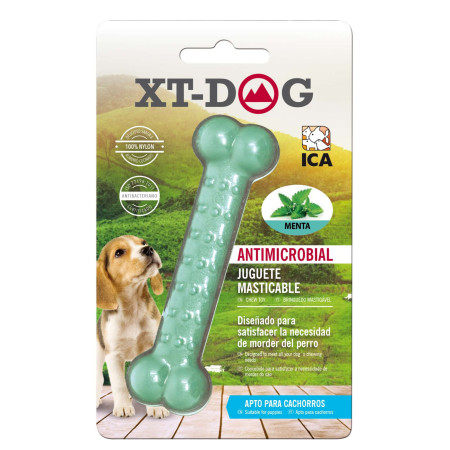 Huesito Dental Bone Nylon Menta de XT-DOG. 15 cm