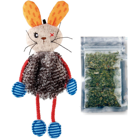 Juguete conejo con silver vine GiGwi