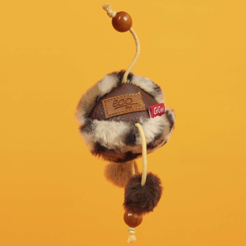 Pelota de piel eco line - CATCH & SCRATCH con silvervine GiGwi