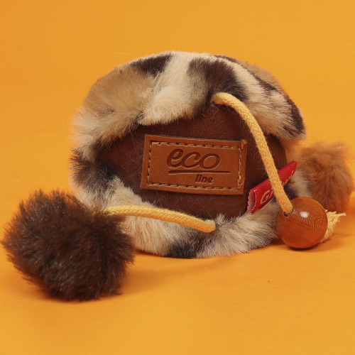 Pelota de piel eco line - CATCH & SCRATCH con silvervine GiGwi