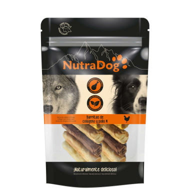 Barritas de col·geno y pollo M NutraDog