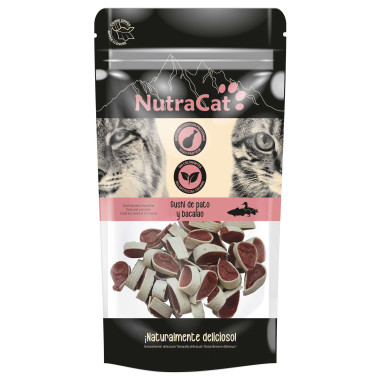 Snack sushi de pato y bacalao NutraCat. 0.5 G
