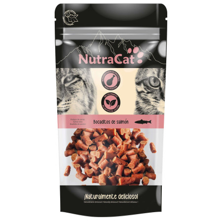 Snack Bocaditos de salmón NutraCat. 0.5 g