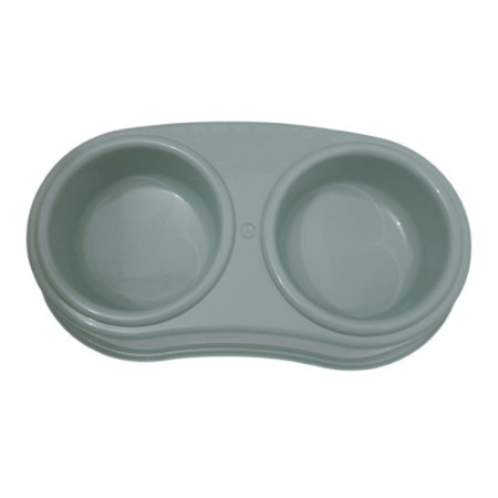 Comedero doble GP. 30x17x6cm, 1 litro