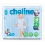 Pañal Chelino Talla 6 (17-28 Kg). Junior 27 Ud.