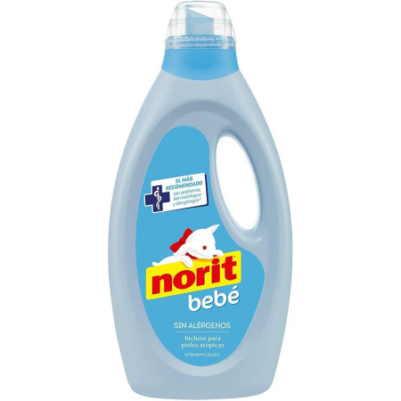 Gel detergente ropita de bebé y pieles atópicas 1125 ml Norit . Pack Ahorro 4 x 1125 ml