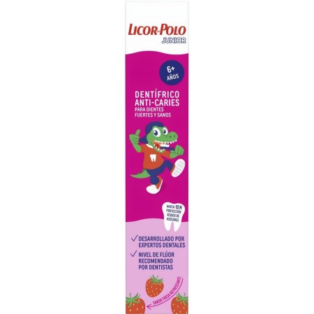 Dentífrico anti-caries para dientes de leche 75ml (+ 6 años). Licor del Polo
