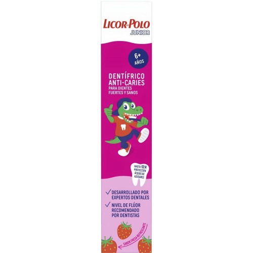 Dentífrico anti-caries para dientes de leche 75ml (+ 6 años). Licor del Polo
