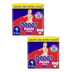 Pañales Dodot Activity Pants Talla 4 extra. Pack Ahorro 2 x 43 【 OFERTA 】