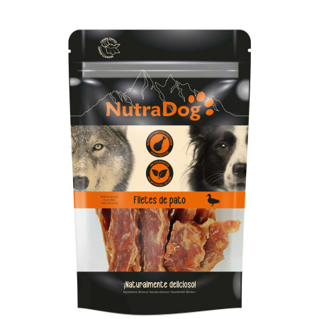 Snack filetes de pato NutraDog.Pack Ahorro 5 x 350 gr