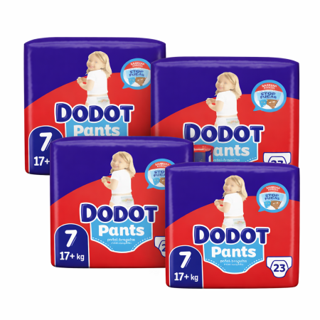 Pañales Dodot Pants T7 . Pack Ahorro 4 x 23