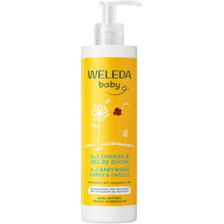 Caléndula champú y gel de ducha 400 ml . Weleda