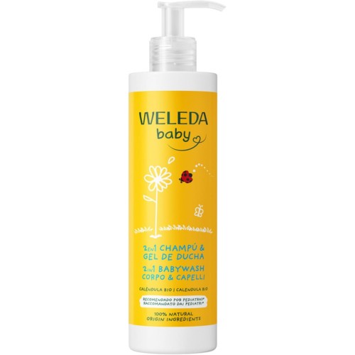 Caléndula champú y gel de ducha 400 ml . Weleda
