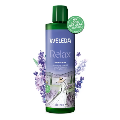Gel de Ducha Cremoso Lavanda Relax 400 ml Weleda – Relajación y Bienestar Diario