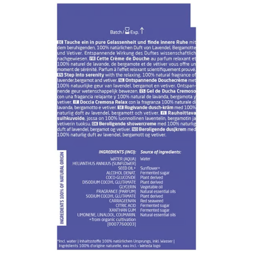 Gel de Ducha Cremoso Lavanda Relax 400 ml Weleda – Relajación y Bienestar Diario