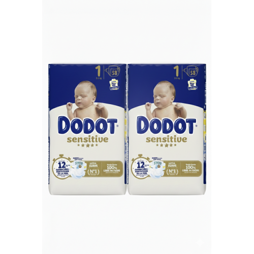 Pack Súper Ahorro: Pañales dodot sensitive Talla 1 + Toallitas Pure + Chicco