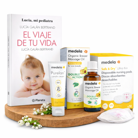 Pack Postparto Súper Mamá – Libro + Medela Lactancia (Edición Especial Exclusiva Mas Pañales)