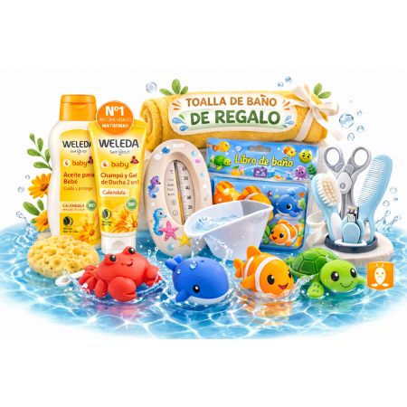 Pack Baño Bebé Súper Ahorro: ¡Vamos al Agua! Con Toalla Gratis