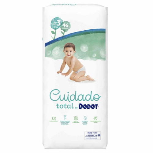 Pañales Dodot Cuidado Total. Talla 3 (6-10kg) 46 Und
