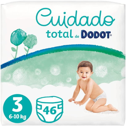 Pañales Dodot Cuidado Total. Talla 3 (6-10kg) 46 Und
