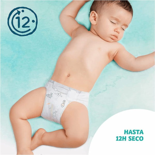 Pañales Dodot Cuidado Total. Talla 2 (4-8kg). Pack Ahorro 2x56