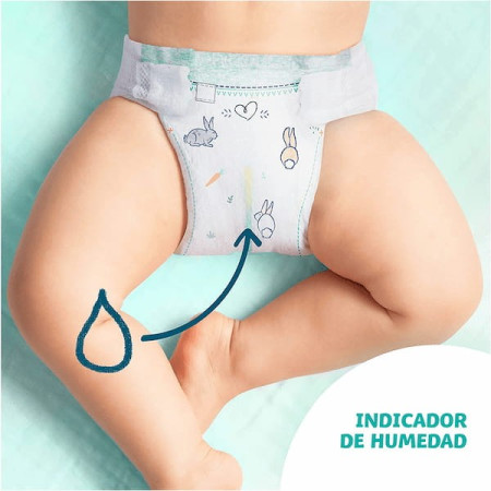 Pañales Dodot Cuidado Total. Talla 2 (4-8kg). Pack Ahorro 2x56