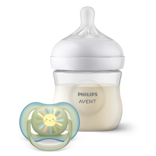Pack Philips Avent Natural Response 125ml + Chupete 0-6m | Más Pañales