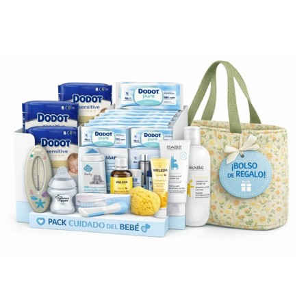 Pack Súper Ahorro Recién Nacido 96 Pañales Dodot Talla 0 + 720 Toallitas + Tratamiento Costra Láctea + 15 Productos + REGALO