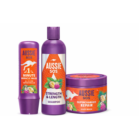 Pack Súper Ahorro Hidratación Aussie SOS – Rutina Completa para Cabello Largo