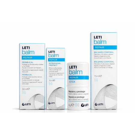 Pack Súper Ahorro LETIbalm Repair – Reparación Labios, Nariz y Piel Seca