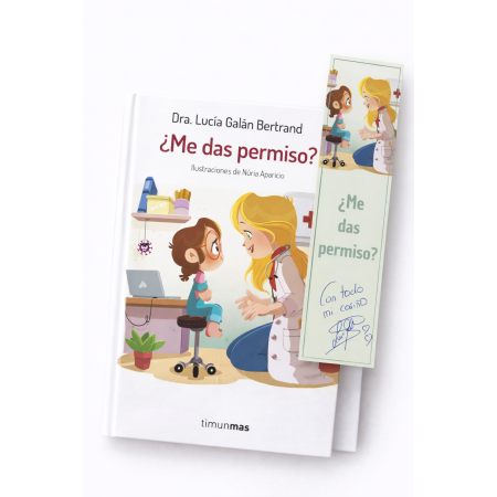 ¿Me das permiso? – Lucía, mi pediatra | Libro con marcapáginas firmado