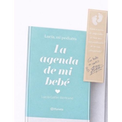 La Agenda de Mi Bebé – Lucía, mi pediatra | Libro con marcapáginas firmado