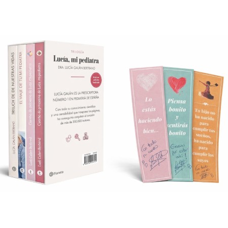 Trilogía Lucía, mi pediatra – Lucía Galán Bertrand | Colección con marcapáginas firmado