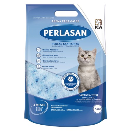 Perlasan Arena para Gatos  Pack 7,5 kg | Arena Absorbente con Control de Olores