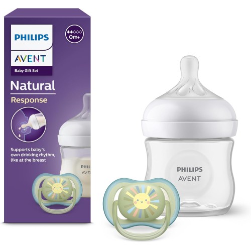 Pack Philips Avent Natural Response 125ml + Chupete 0-6m | Más Pañales