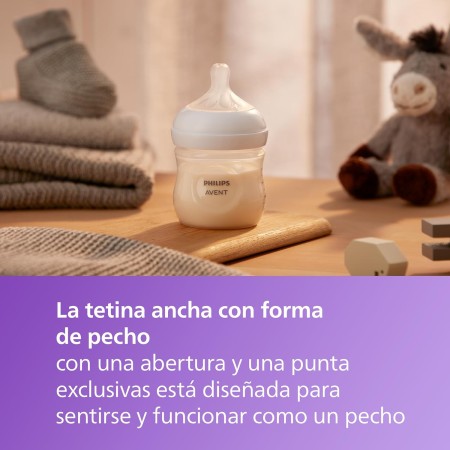 Pack Philips Avent Natural Response 125ml + Chupete 0-6m | Más Pañales