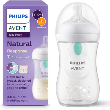 Biberón Natural Response Airfree 260ml Philips Avent | Anticólicos