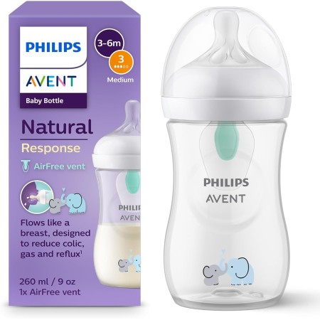 Biberón Natural Response Airfree 260ml Philips Avent | Anticólicos