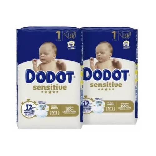 Pack Súper ahorro bebé Dodot Sensitive + Nenuco + toallitas 840 uds + cambiador + Regalo Mochila