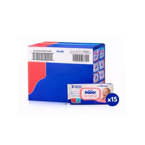 Pack Súper ahorro bebé Dodot Sensitive + Nenuco + toallitas 840 uds + cambiador + Regalo Mochila