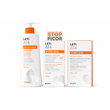 Pack Super Ahorro Leti AT4 piel atópica – Rutina completa cuidado diario