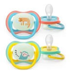 Chupetes Ultra Air Nocturno Tetina silicona Orthodontic +18 m, 2 uds. Philips Avent