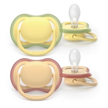 Chupetes ULTRA AIR NATURE Tetina silicona orthodontic 0-6 m. Philips Avent