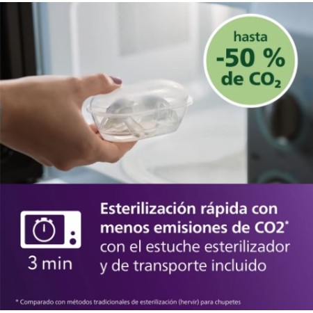 Chupetes ULTRA AIR NATURE Tetina silicona orthodontic +18 m. Philips Avent